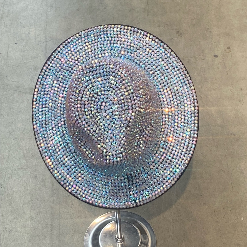 Rhinestone stone fedora - Picture 2 of 2